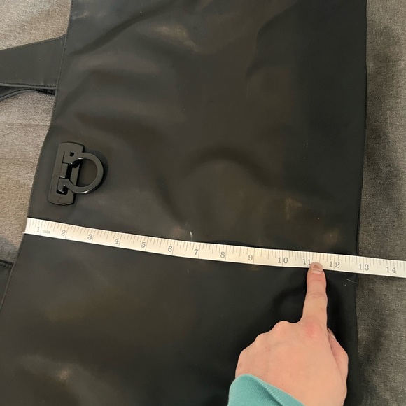 Salvatore Ferragamo Black Nylon Tote Bag